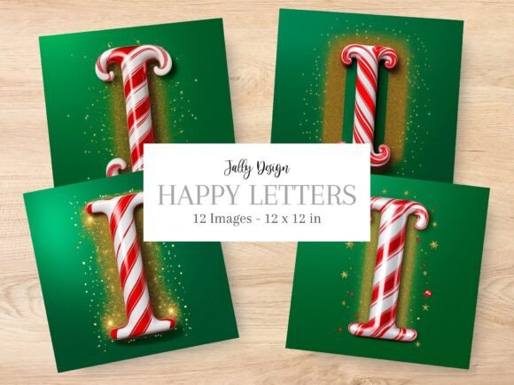 Bring Sweet Holiday Cheer to Your Designs with a Candy Cane Alphabet