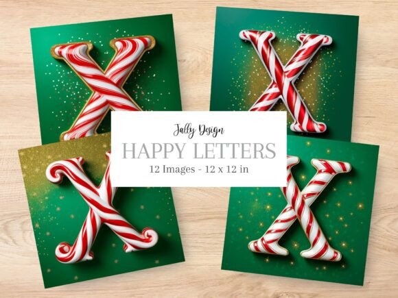 Christmas Decorative Alphabet: Letter X Guide
