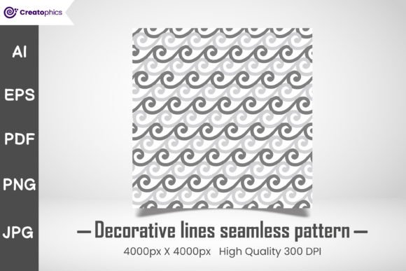 Decorative Lines Seamless Pattern Design