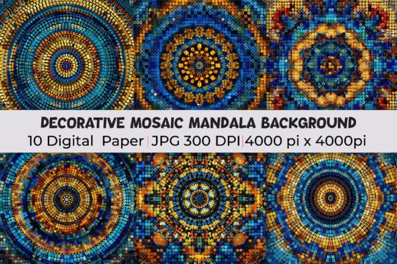 Decorative Mosaic Mandala Backgrounds: Elevate Your Design with Timeless Elegance