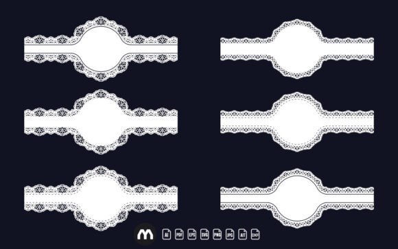 Elevate Your Projects with the Decorative Circular Border Lace Frame SVG Design Vol-4