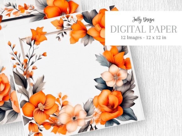 Elevating Creative Projects with Autumn Decorative Watercolor Frames