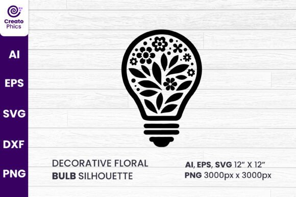Elevating Design Workflows with Decorative Floral Bulb Clipart SVG