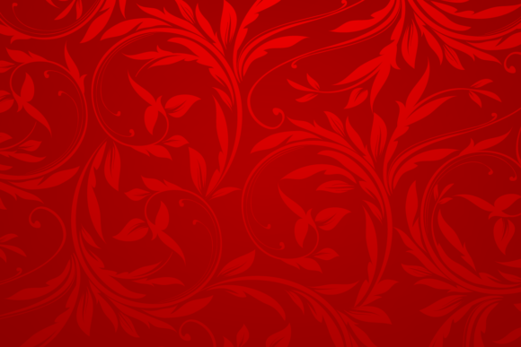 Evaluating Ornate Floral Pattern Decorative Red for Design Projects