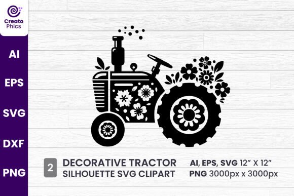 Evaluating the Practical Value of Decorative Tractor Silhouette Clipart for Sublimation