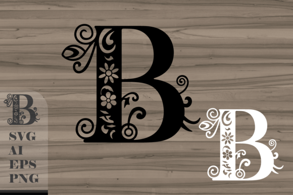 Floral Decorative Letter B: A Versatile Design Element