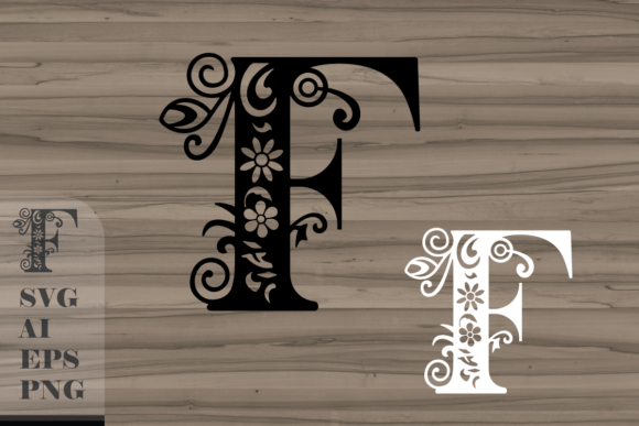 Floral Decorative Letter F: A Versatile Design Element for Modern Creatives