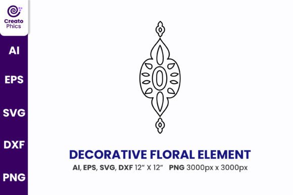 Integrating Decorative Floral Element SVG Clipart into Professional Design Workflows