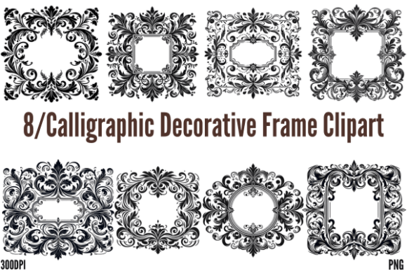 Unlocking Creative Potential: A Guide to Calligraphic Decorative Frame Clipart and Pastel Floral Stickers for Modern Design