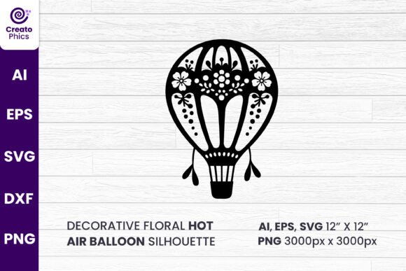 Unlocking Creative Potential: A Guide to Decorative Floral Hot Air Balloon SVG Designs