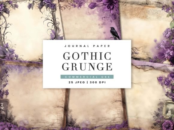 Unlocking Dark Elegance: Real-World Uses for Gothic Grunge Decorative Journal Paper